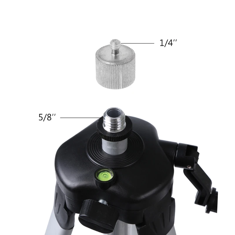 Adattatore da 1pc da 5/8 ''a 1/4" per telemetro di livello Laser a 1/4 fili accessori per treppiede da 5/8"