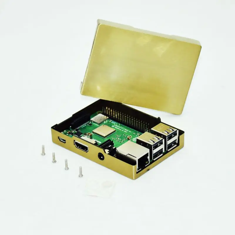 Carcasa de cobre de aluminio para Raspberry Pi 3/2, modelo B/B + PXPA