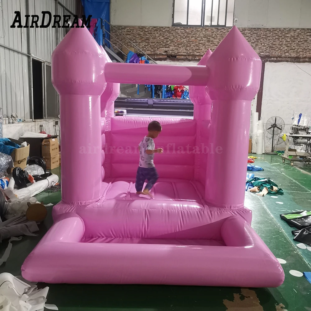 

Pink bounce with ball pit Kids ballpit small baby bounce house jumping bouncy castle inflatable toddler jumper bouncer