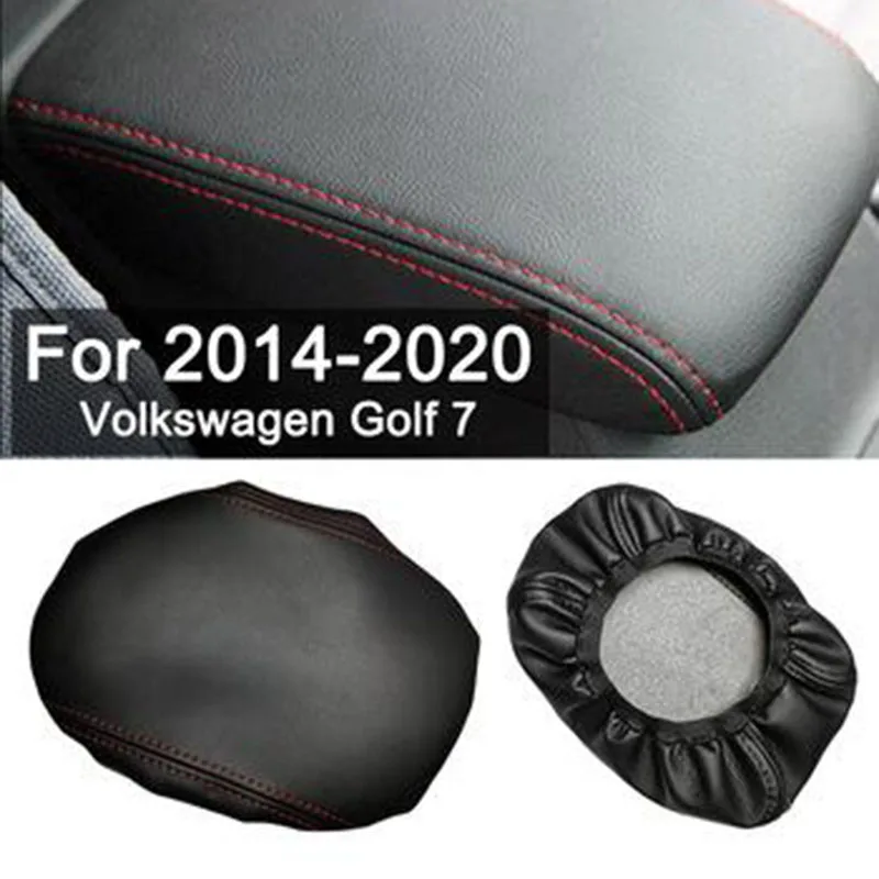

Чехол на подлокотник автомобиля из искусственной кожи, автоаксессуары для VW Volkswagen Golf 7 MK7 2014-2020
