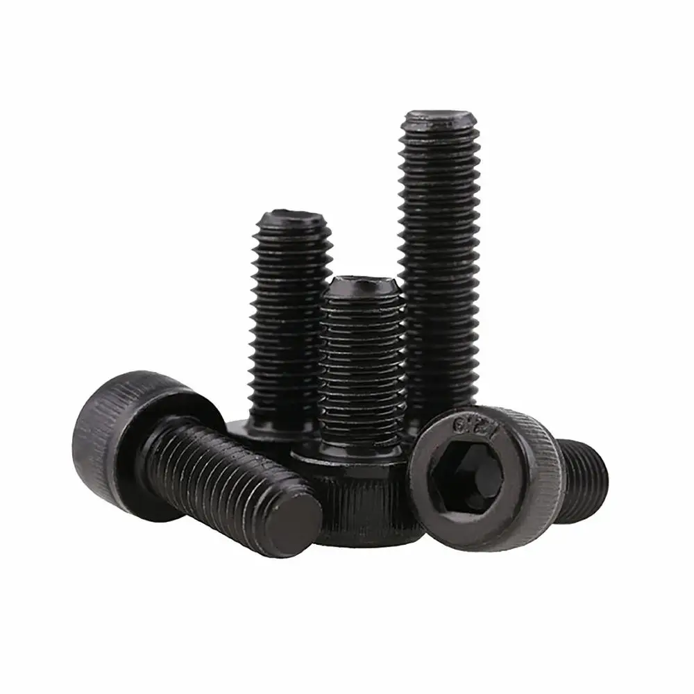 M5 Black Hex Hexagon Socket Cap Head Screws DIN912 Full/Half Thread Allen Bolts High Tensile Grade 12.9 Carbon Steel