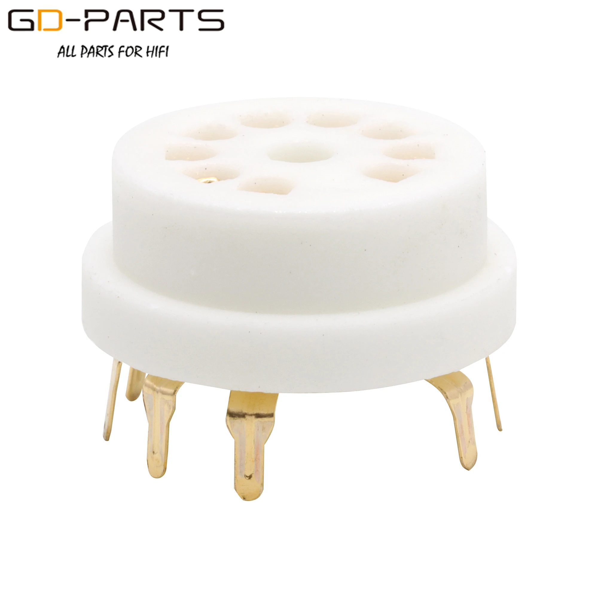 PCB Mount 9Pin Ceramic Tube Socket Valve Base For 12AX7 ECC83 12AU7 6DJ8 12AT7 EL84 5670 6922 ECC81 ECC82 HIFI Guitar AMP DIY