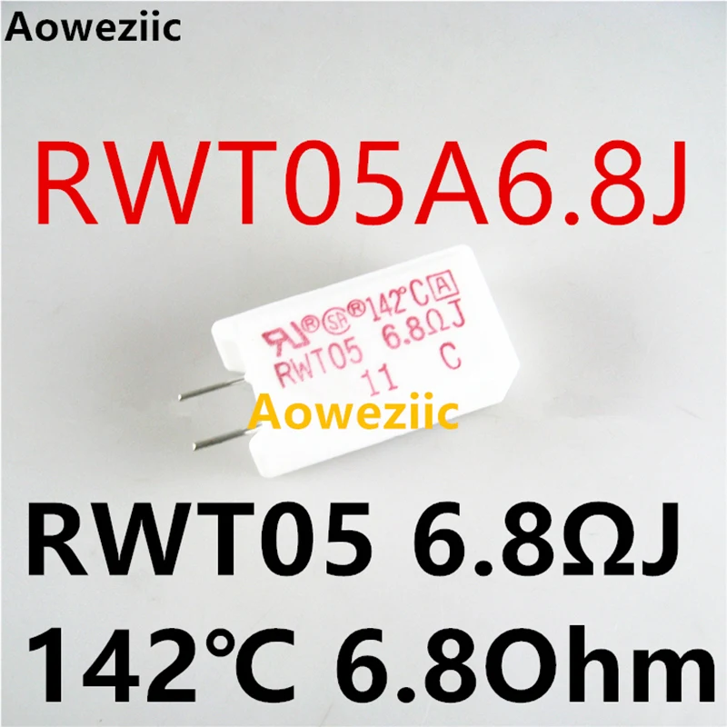 1Pcs RWT05A6.8J RWT05 6.8ΩJ 142℃ 5W 6.8Ohm ±5% MEG05N6R8JB142 5EG 6.8ΩJ Vertical Cement Resistance With Temperature Protection