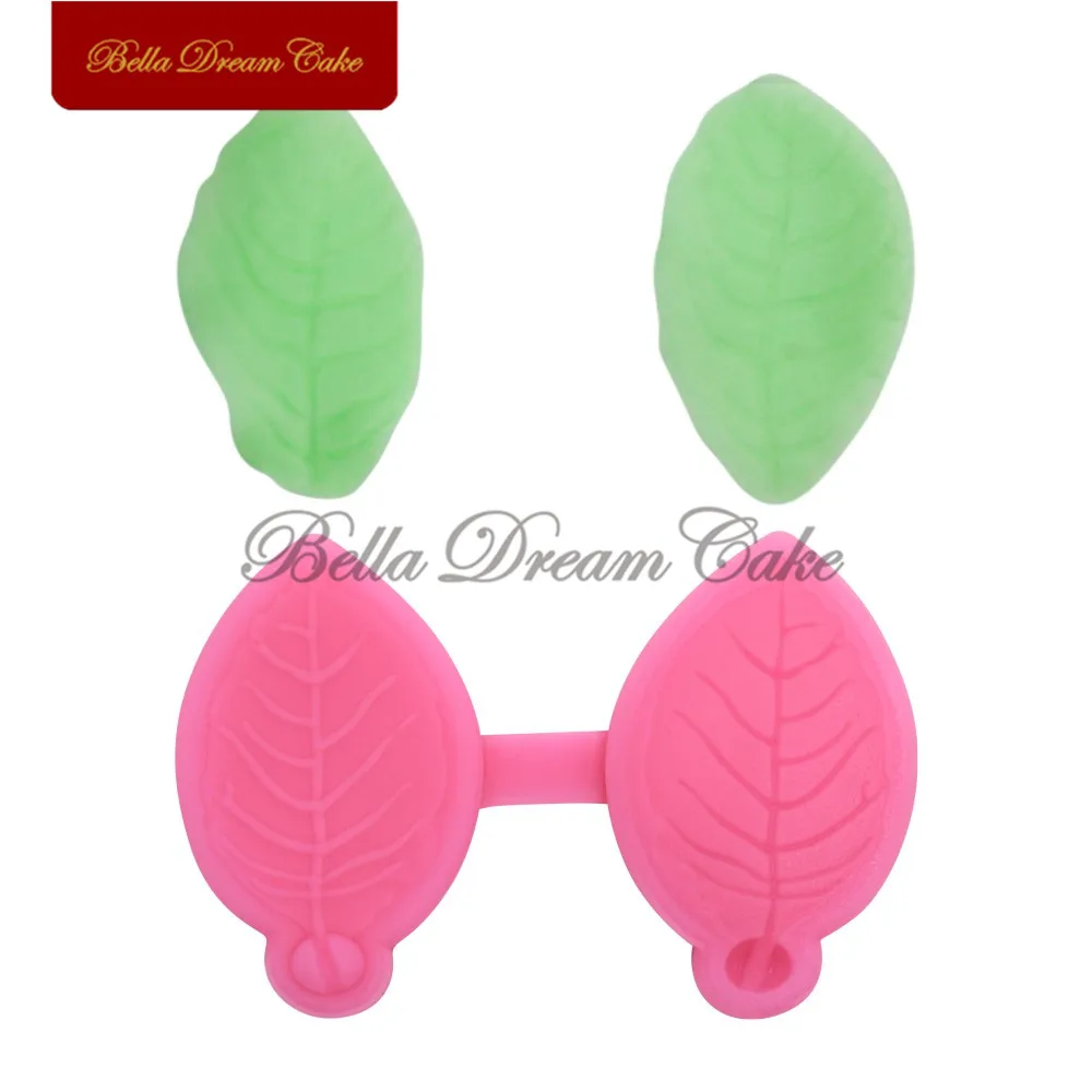 Small Leaf Veiner Silicone Mold Chocolate Cake Moulds DIY Handmade Fondant Flower Mould Cake Decorating Tool Kitchen Bakeware