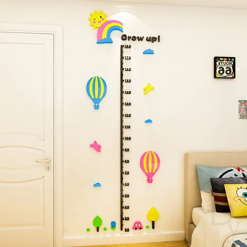 

Cartoon Height Ruler Stickers, Baby Measurement, Wall Stickers, Children Room, Kindergarten, Living Room, Bedroom Decoration