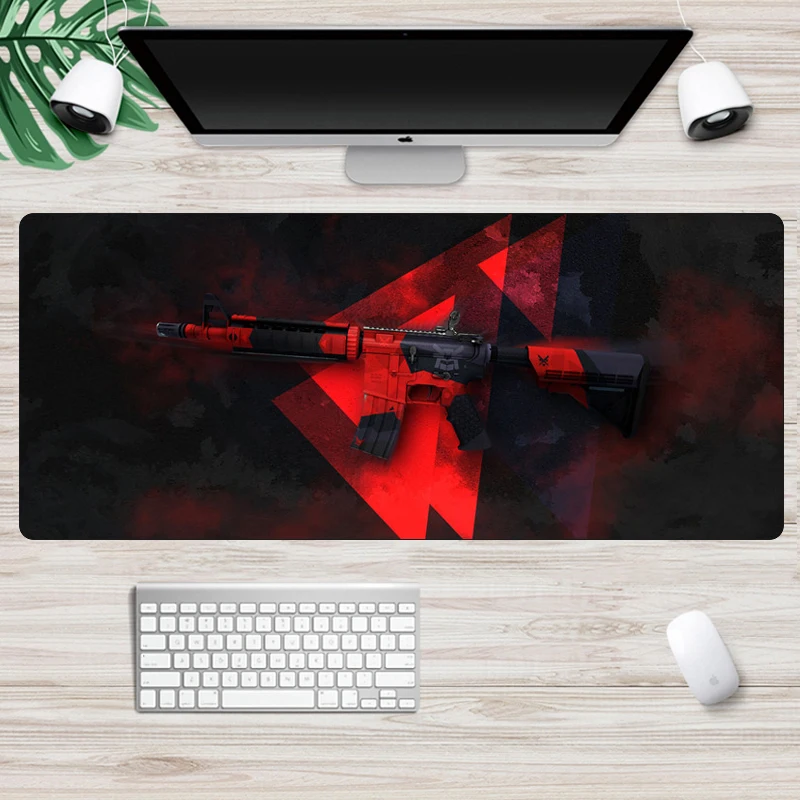 Große Spiel Maus Pad 80x30cm CS GEHEN Gaming Counter Strike Mousepad Non-Skid Locking Rand Tastatur schreibtisch Matte Computer Pad