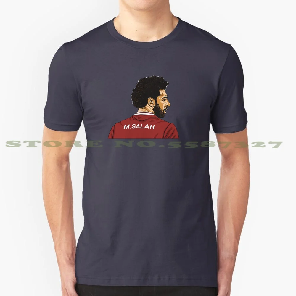 Mo Salah Soccer Player 100% Cotton T-Shirt Mo Salah Mohamed Soccer Player Premier League