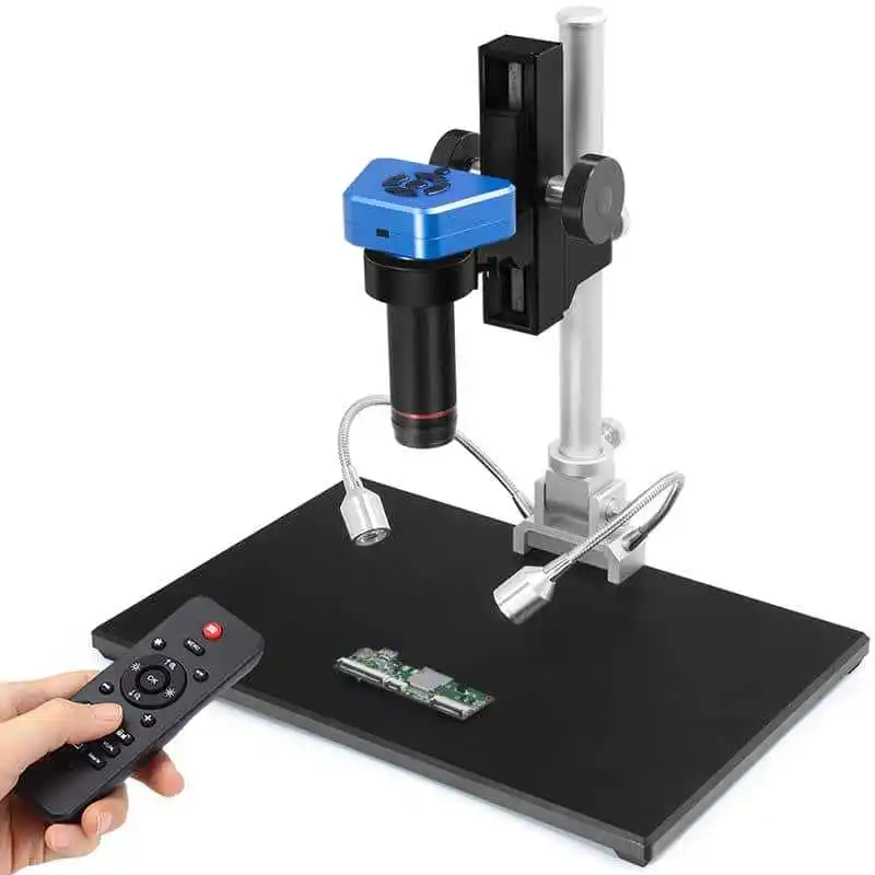 Microscope numérique HDMI FHD 4K HDMI/USB 150X, ensemble de caméras pour téléphone PCB SMD CPU soudage montre réparation de caméras