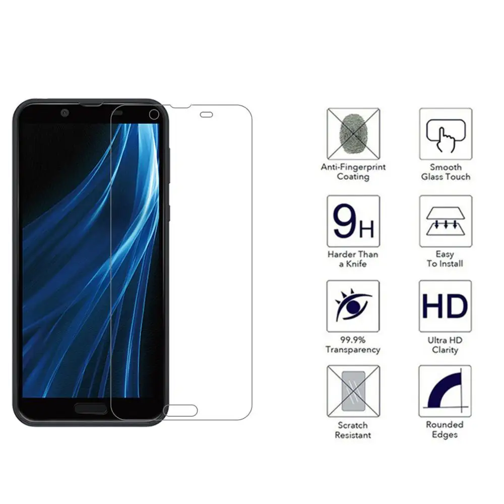 Tempered Glass For Sharp Aquos Sense 3 Lite 2 1 Plus Basic 3 Basic SenseBasic Screen Protector Protective Film