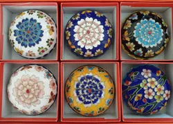 11 Style Handmade China Hand-Painted FILIGREE CRAFT Cloisonne Jewelry Box Ornaments