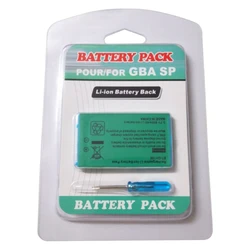 2022 nuovo pacco batteria ricaricabile agli ioni di litio con cacciavite, 850mAh compatibile con Game Boy Advance GBA SP