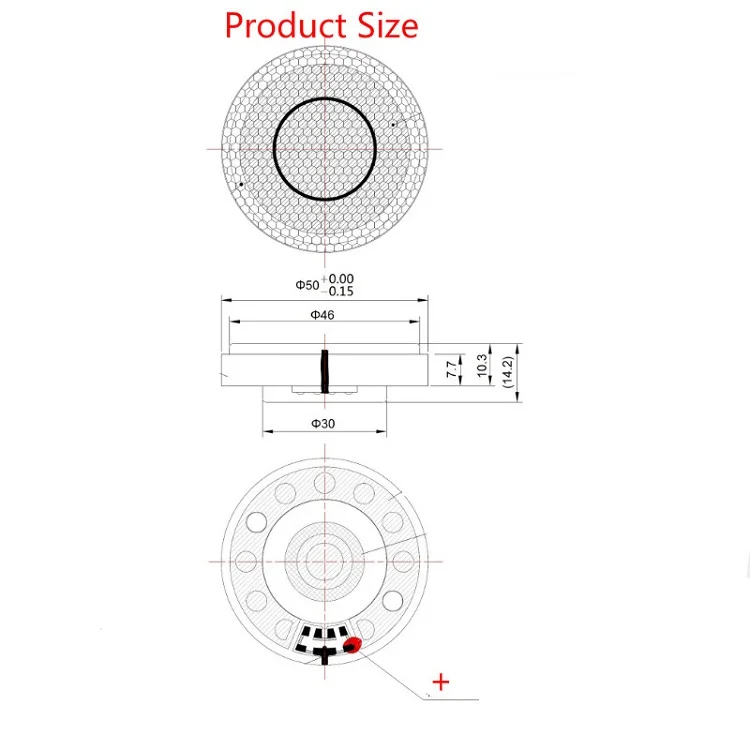 Hifi 50mm Kopfhörer-Lautsprechereinheit 32 Ohm Headset-Treiber 300 Ohm für Denon AH-D9200 Kopfhörer DIY Nanofaser Guter Klang Neu im Angebot – Detail 1