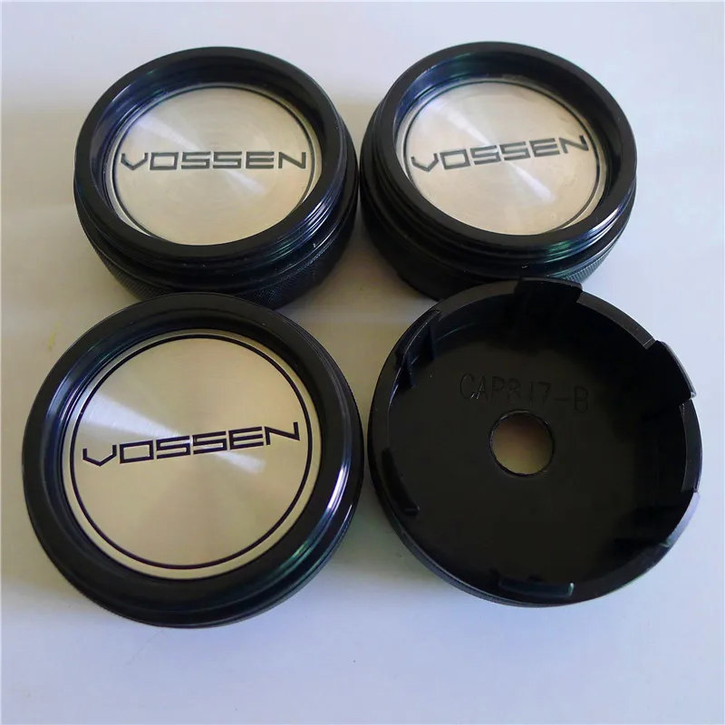 4Pcs 60mm For VOSSEN Wheel Center Hub Caps Car Styling Cover 45mm Emblem Badge Logo Auto Rims Cover Accessories