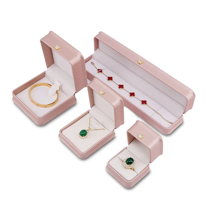 Quality Jewelry Box Ring Earring Storage Gift Case Weeding Pendant Necklace Jewelry Organizer Packaging Box Ring Showcase