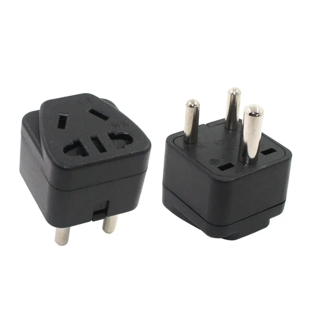 US Australia to South Africa Travel Plug Adapter Type D Small Round 3 pins Charge Power Socket Electric Conversion Plug