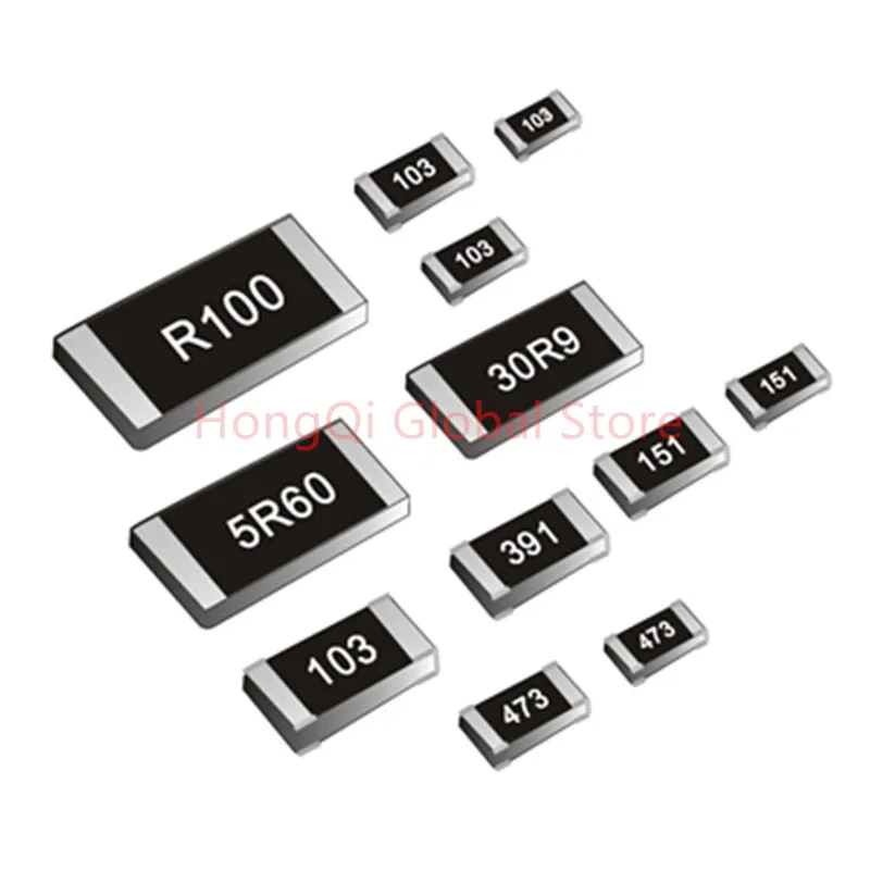 Résistance SMD 0R ~ 10M 1/8W 0 1 10 100 0805 1% 100 Ohm, 1K 150 K 10K 220 K 1R 10R 100R 150R 220R 330R, 330 pièces, 2.2 100