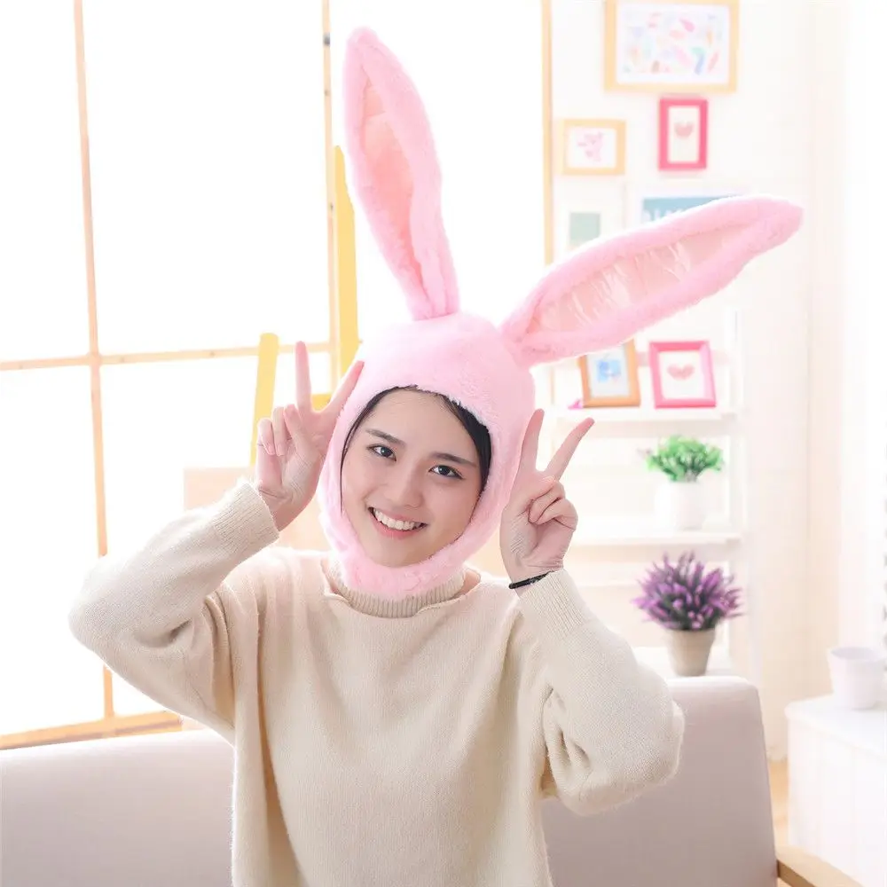 Women Girls Head Warmer  Bunny Ears Hat Rabbit Hat Photography Props Holiday Party Favors Hat