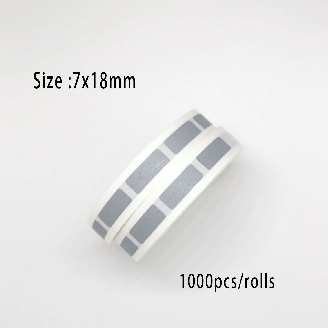 Shengshijie 1000pcs/Rolls Scratch Off Sticker 7x22mm Label Silver/Grey For Cover Card Wedding business promotions, etc