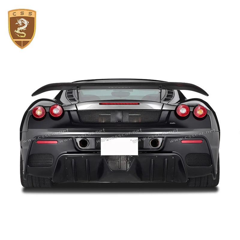 Carbon Fiber Front Rear Bumper Lip Back Diffuser Side Skirts For Ferrari F430 ASI Style FRP Body Kit High Quality