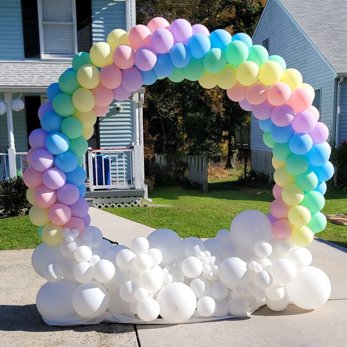 Round Balloon Arch Balloon Circle Stand Holder Frame Ring Birthday Baloon Decor Wedding Party Decorations Baby Shower Background