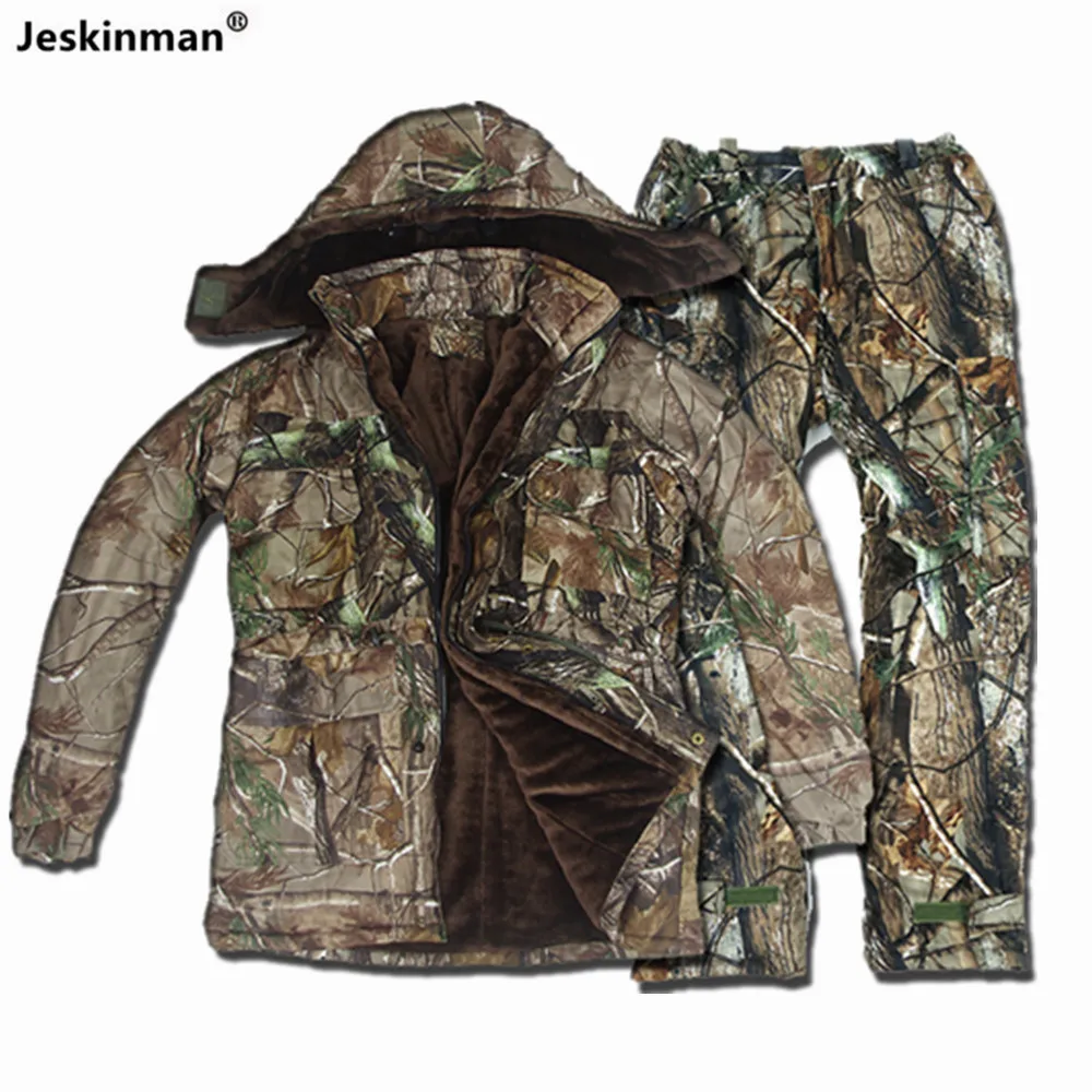 Traje camuflaje térmico impermeable árbol camo caza outdoor - imagen 5
