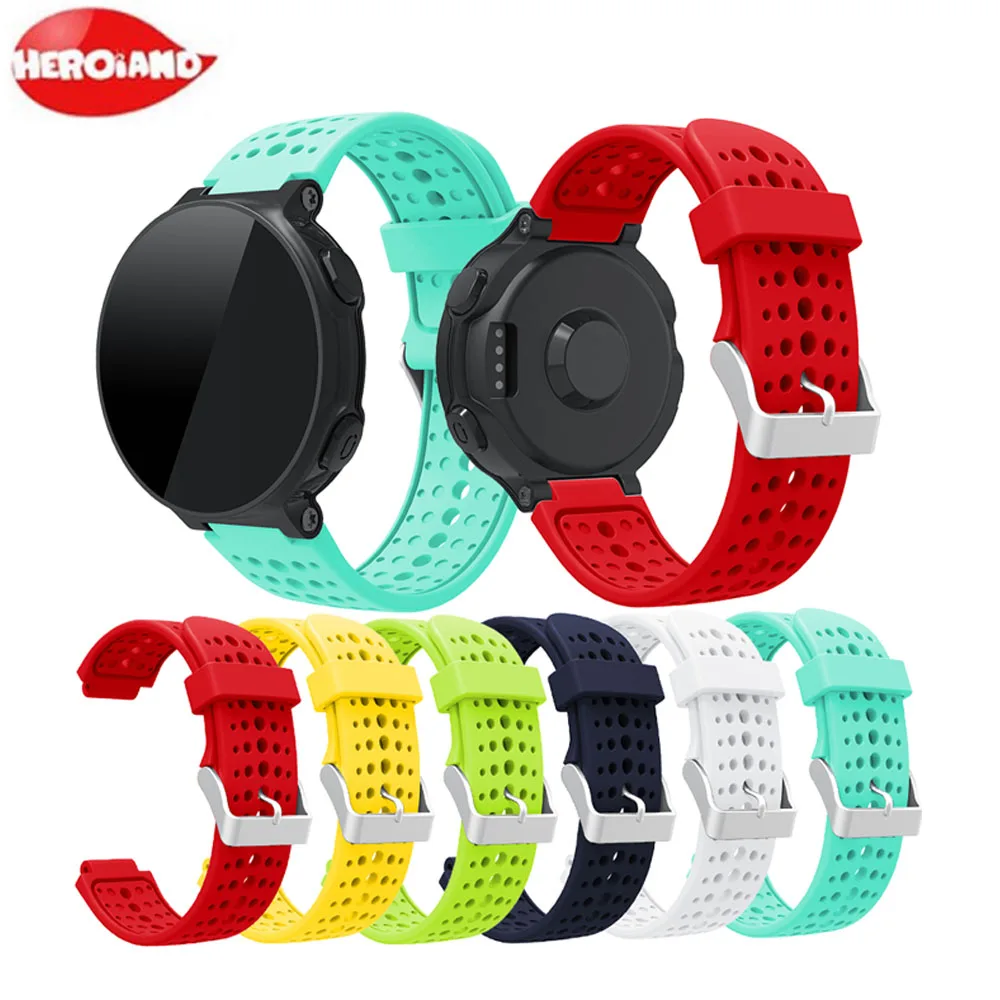 Silicone Wrist Strap Watch Band for Garmin Forerunner 220 230 235 630 620 735 XT Sport Smart Watch Replacement Bracelet