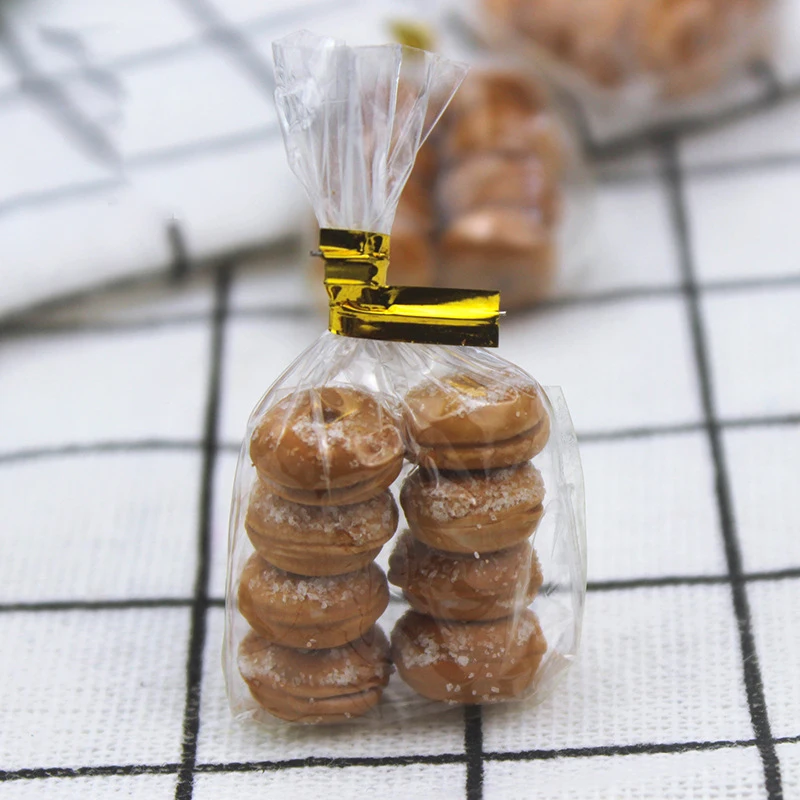 1:12 Miniature Donut มินิขนมปังบิสกิตอาหารแกล้งทำเป็นสำหรับ Blyth OB11 1/6 BJD ตุ๊กตา House Kitchen ของเล่นอุปกรณ์เสริม