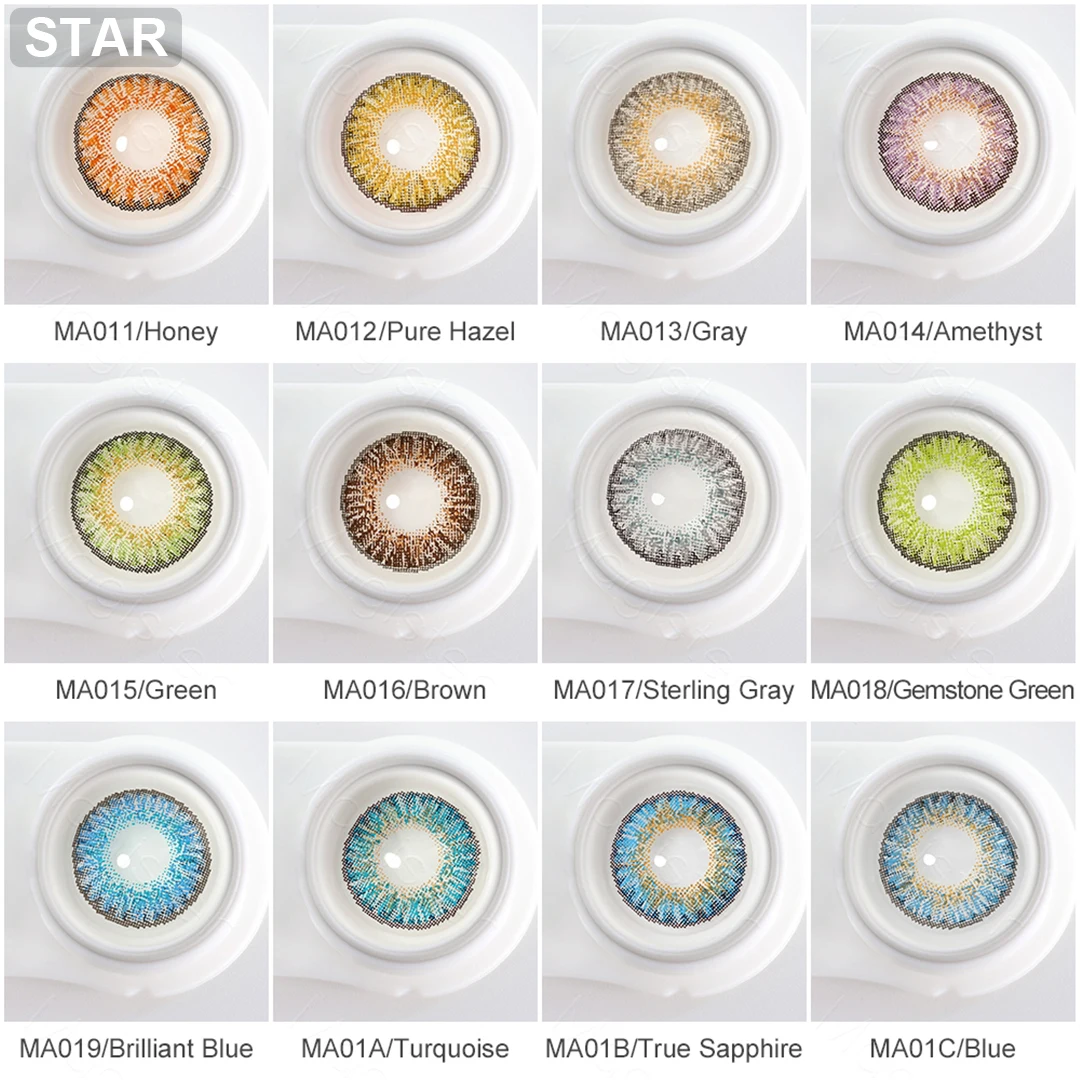 Magister Color Contact Lenses for Eyes 1 Pair Brown Contact Lens Beauty Pupils Eyes 14.5mm Big Eye Lens Fast Shipping