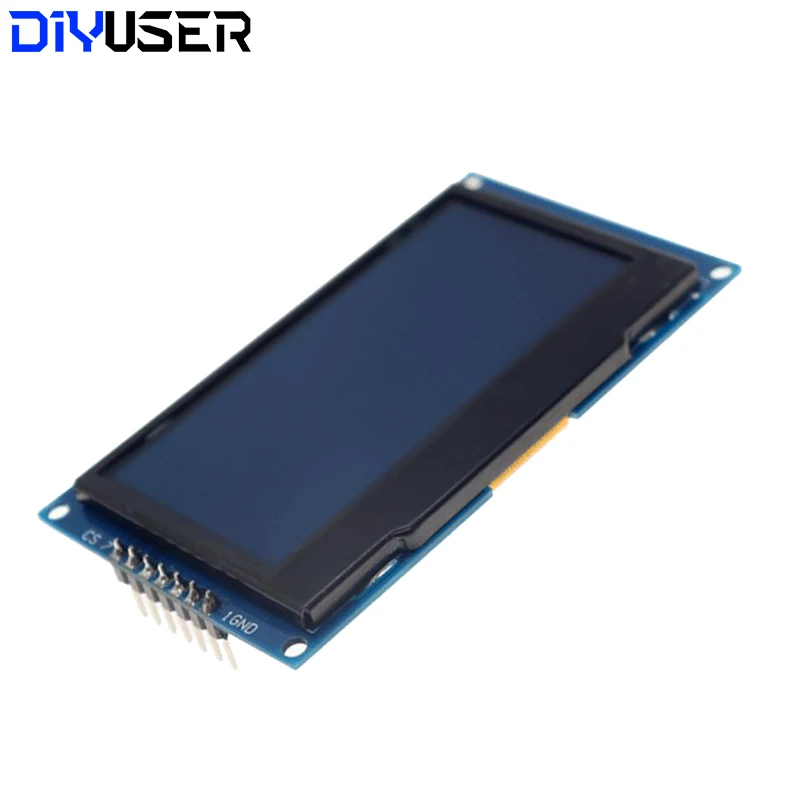 Módulo de pantalla OLED de 2,42 pulgadas y 2,42 pulgadas, pantalla HD LCD de 128x64, SSD1309, 7 pines, interfaz Serial SPI/IIC I2C para Arduino UNO R3