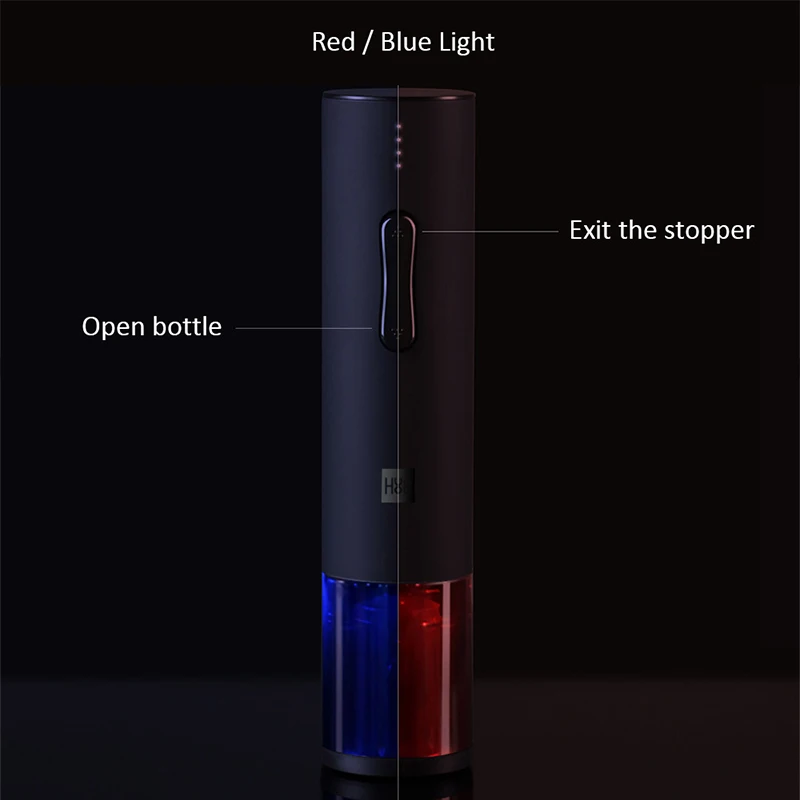 Huohou Opener Automatic Red Wine Bottle Opener cap Stopper fast Decanter Set Electric Corkscrew Foil Cutter Cork Tool
