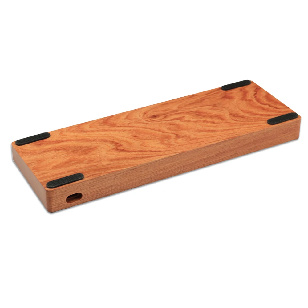 Walnut Rosewood Aluminum Metal Wooden 60% Keyboard Case Use for DIY GK61X 61XS GK64X 64XS Bluetooth Mechanical Gaming Keyboard