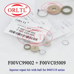 10bag FOOVC99002 With FOOVC05009 Common Rail Injector Sealing Rings Fuel Injection Black Ball Repair Kits For 0445110 Nozzle