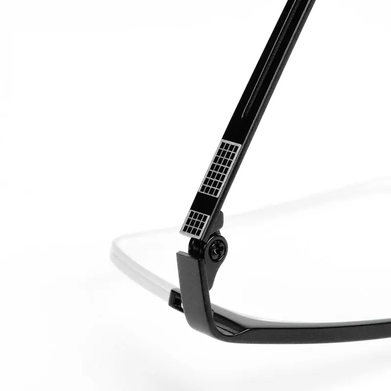 Reven Jate EJ8606 Spectacles Optical Fashion Titanium Eyeglasses Frame For Men Eyewear Half-rim Glasses with 2 Optional Colors
