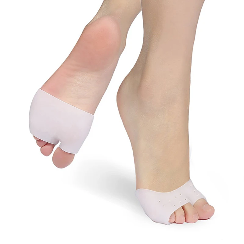 1 Paar Siliconen Teen Covers Hoge Hakken Voorvoet Pads Anti Slijtage Voeten Verlicht Hallux Valgus Voet Pijn Gel Protector Voet care Tool