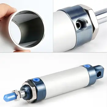 氣壓缸 雙缸壓縮氣壓缸 汽缸 迷你缸徑 16/20/25 40mm 行程 25/50 100 200 單桿 6 最佳銷售 汽缸 - №3