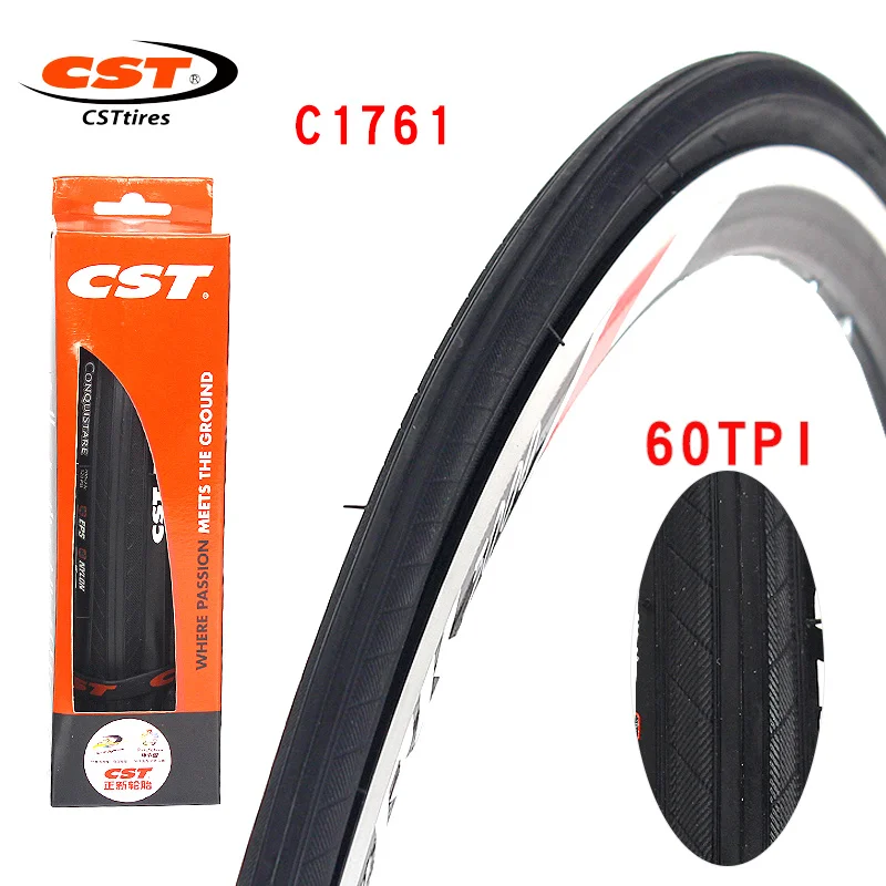 CST CONQUISTARE road bicycle tire C1761 steel tire 700cx23c 25C 60TPI stab proof wear resistant folding tire