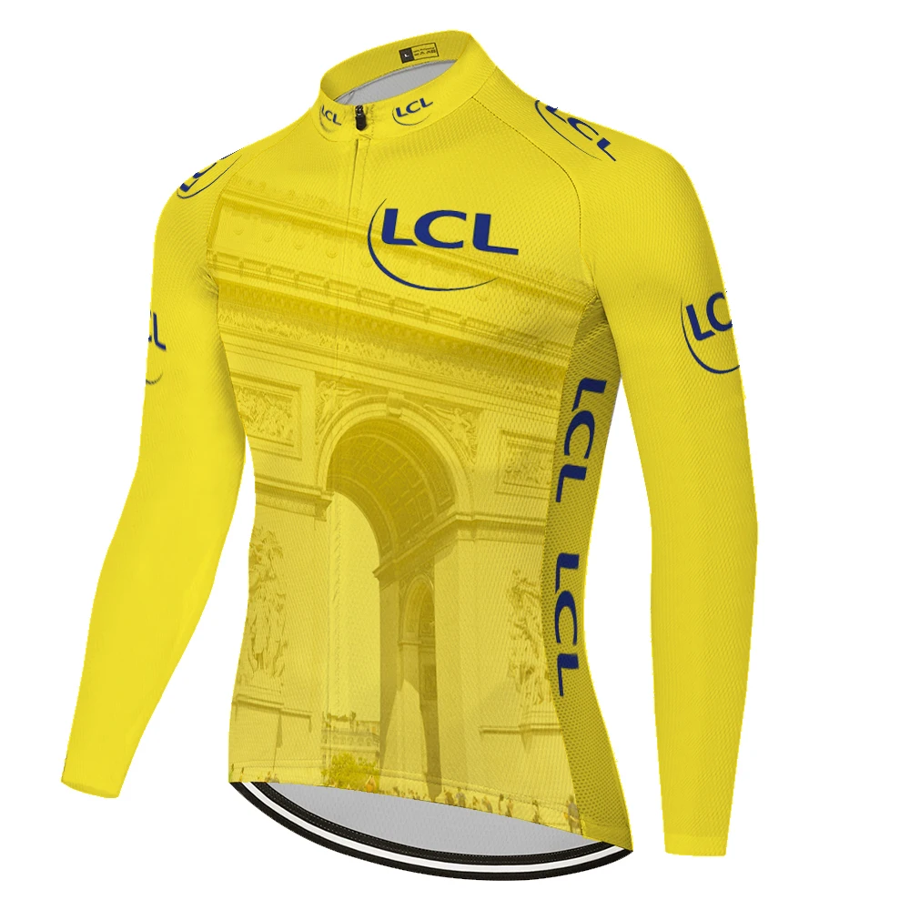 2023 Summer New tour new de france cycling jersey Long Sleeve men maillot largo ciclismo MTB Bike jersey maillot bike shirt