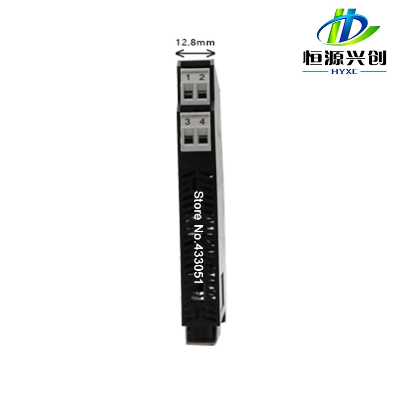 Ultra-thin signal isolation transmitter PT100 PT1000 Cu50 Cu100 Ni100, Ni1000 multi-input, output 4-20MA, 0-5V, 0-10V HYXC-NL