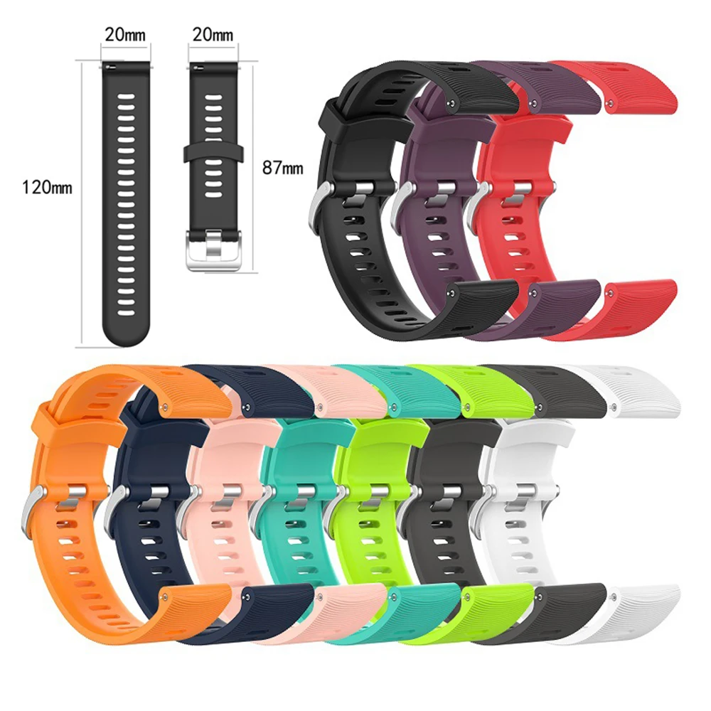 Garmin Forerunner 645/245 เพลง/Vivoactive 3/Vivomove HR สายรัดข้อมือกีฬาซิลิโคนอย่างเป็นทางการนาฬิกาข้อมือ