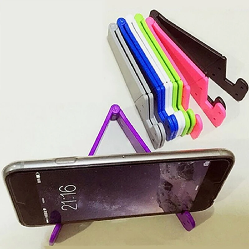 New Universal V Shape Foldable Mobile Cell Phone Stand Holder Adjustable Support Phone Holder For Smartphone Tablet Mount