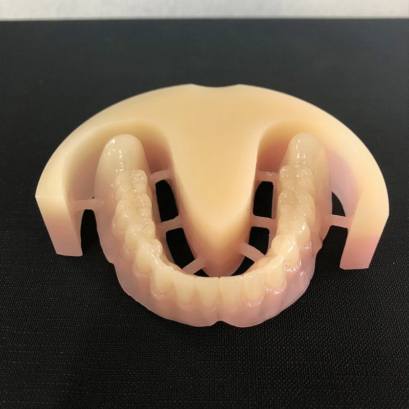 Copertura per denti finti superiori e inferiori Impiallacciature per sorriso perfetto Comfort Fit Flex Pasta per protesi Bretelle finte Doppia protesi PMMA 95mmx25mm