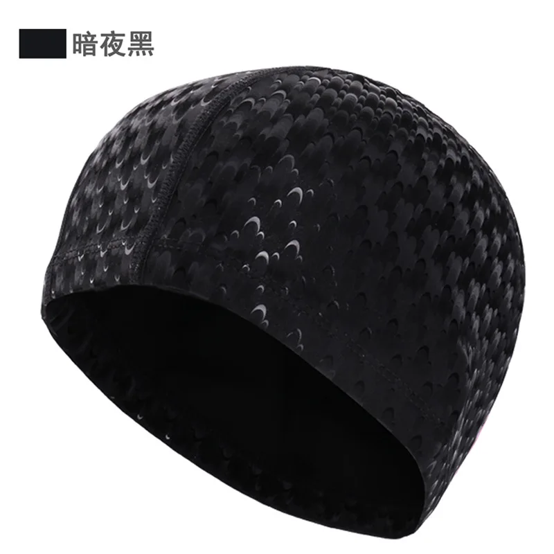 New Swimming Accessories PU Swim Pool Hat 2024 Adult Men/Women Ear Protection Polyurethane Non-slip Professional Swimming Cap