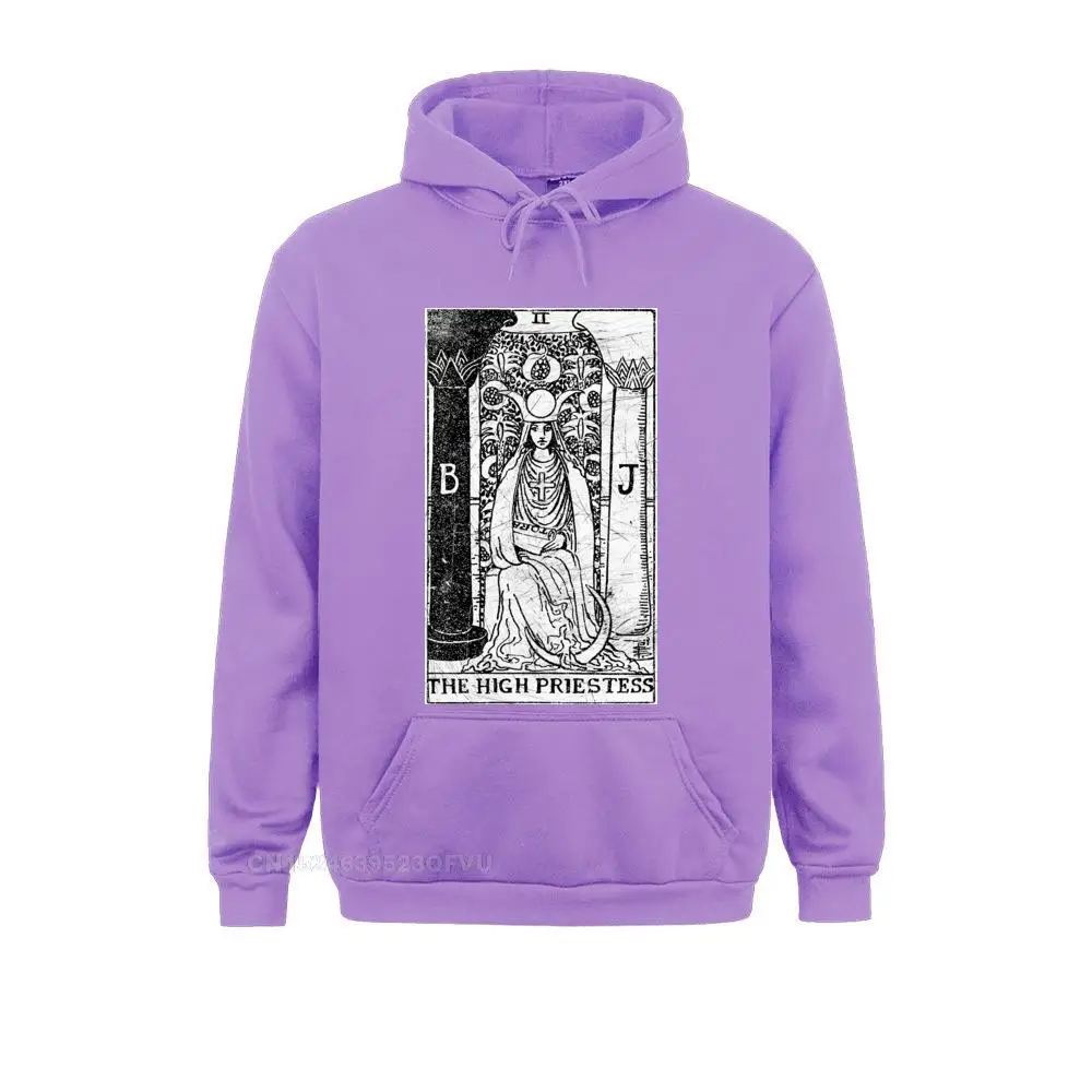 The High Priestess Tarot Card Major Arcana Tune Telling Occult Hoodies Men Premium Cotton Harajuku Women Fitness Harajuku