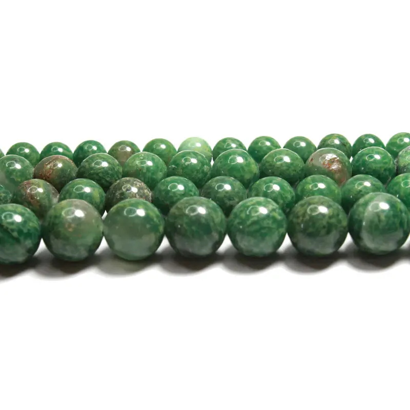 LUOMANXIARI Green African Jasper Jade 100% Natural Round Gemstone Beads For Jewelry Making DIY Bracelet Necklace 6/8/10MM