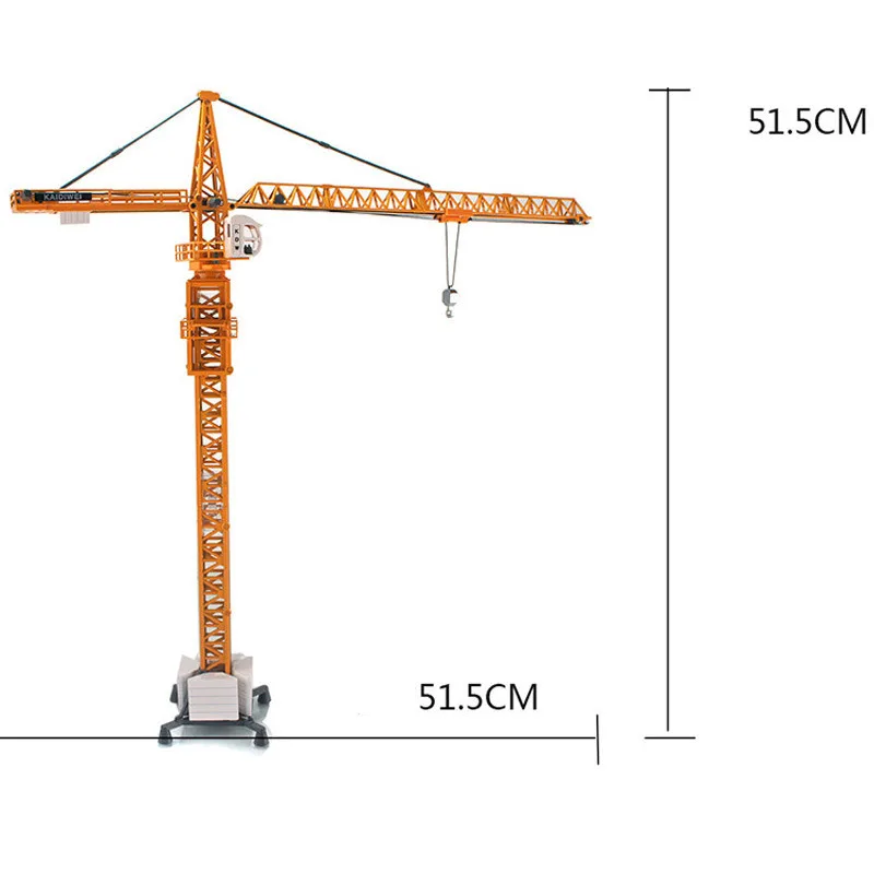 High-grade alloy tower slewing crane model,1:50 Large tower crane toy,exquisite model gift,free shipping