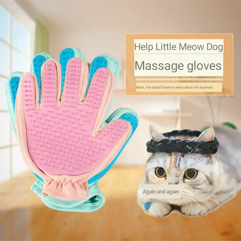 

Rolled cat finger gloves upgrades massage with faux suede rolled cat gloves resistant pet supplies Soft skin