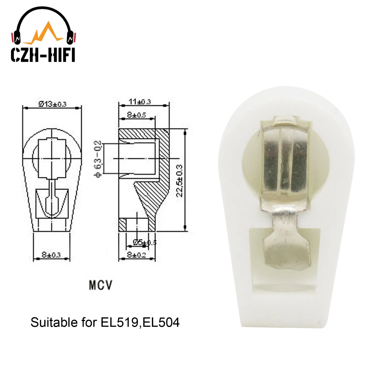 10 stücke Keramik Vakuum Rohr Anode Platte Kappe Hut für 813,811,572B,FU-5,807,FU-7,FU-25,6146B,EL504 FU-519 EF37 6P13P, 6Z18,1625 – Detail 1