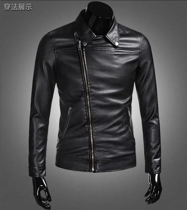 Men's Hot 2023 New Clothes Classic Style Motorcycling PU Leather Jackets Men Slim Coats Male Motor Jacket Business coat M-4XL