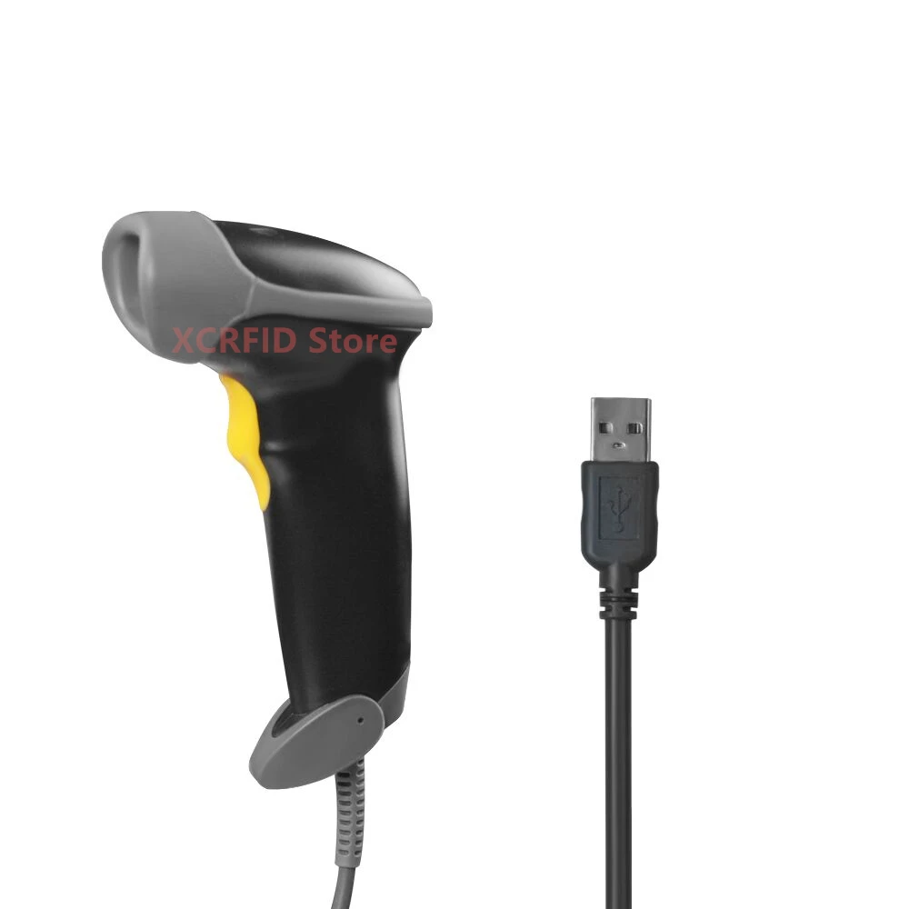 Handheld USB 2D Barcode Scanner QR PDF417 Data Matrix 1D Bar Code Scanner Wired Barcode Reader with USB Cable for POS System