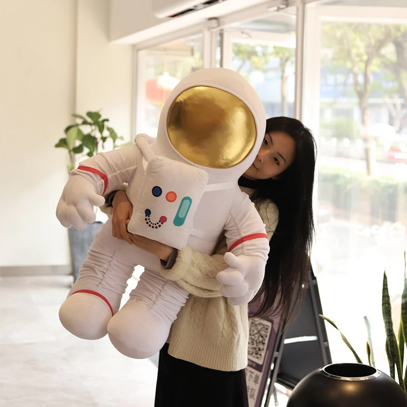 Juguetes de peluche de la serie espacial de simulación, muñeco de peluche de astronauta, astronauta, cohete, Nave espacial, sofá, almohada, regalos